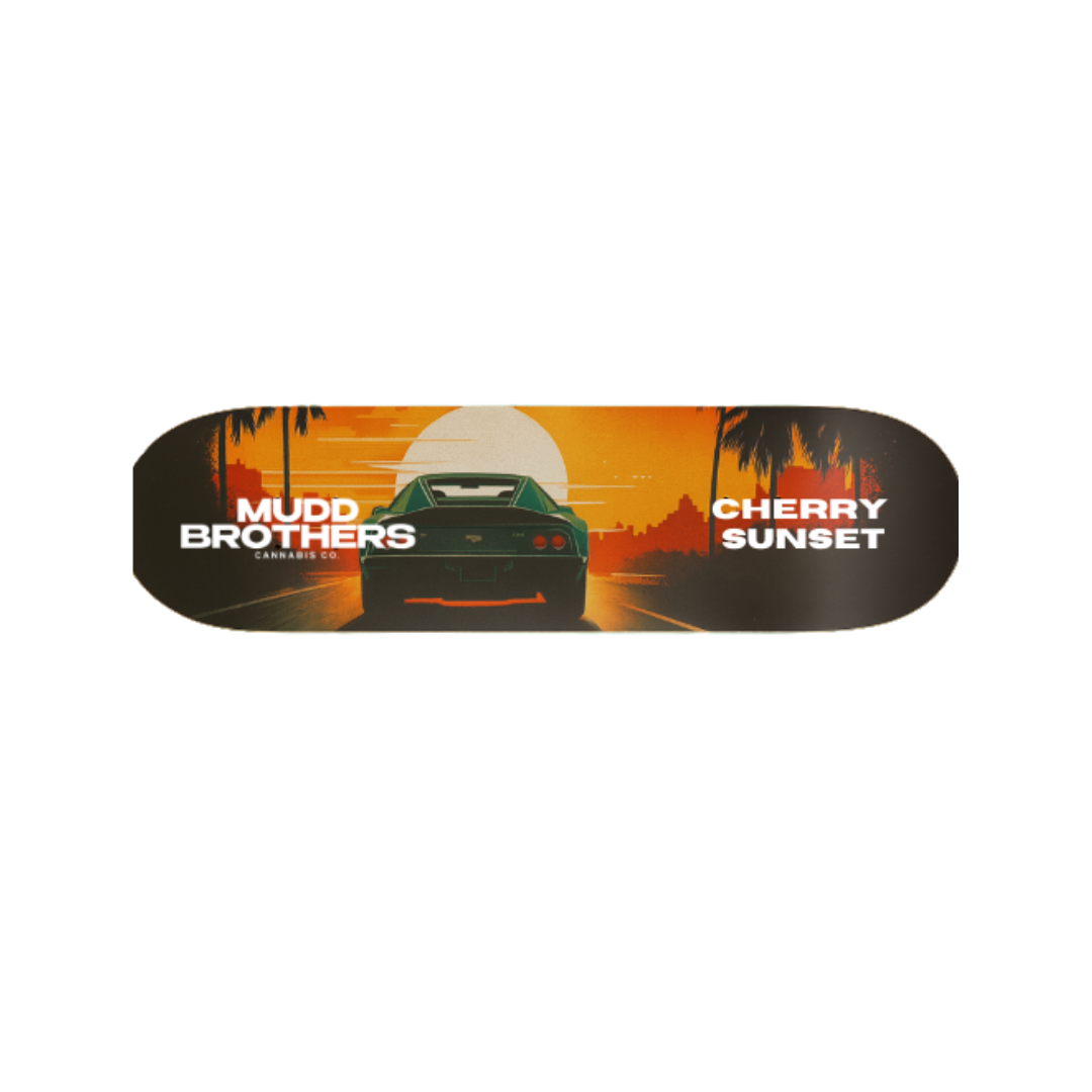 "CHERRY SUNSET" Muddy Skateboard