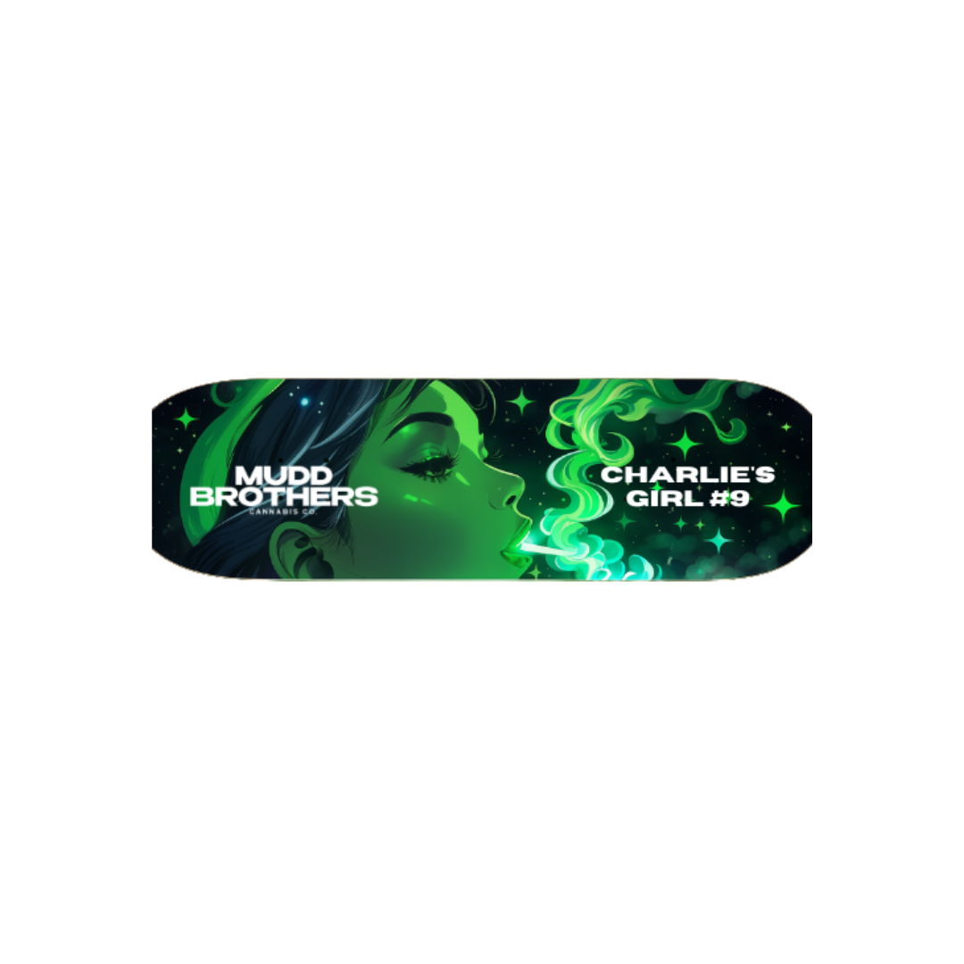 "CHARLIE'S GIRL #9" Muddy Skateboard